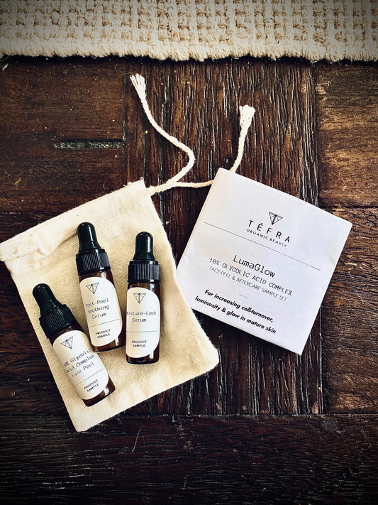 LuminAHA | 10% Alpha Hydroxy Acid Complex (AHA) Gentle Face Peel + Aftercare Kit — SAMPLE SET