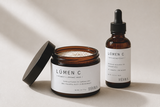 LÚMEN C | Brightening Vitamin C Enzyme Mask + Activating Elixir • 20% Ascorbic Acid + 0.5% Bromelain