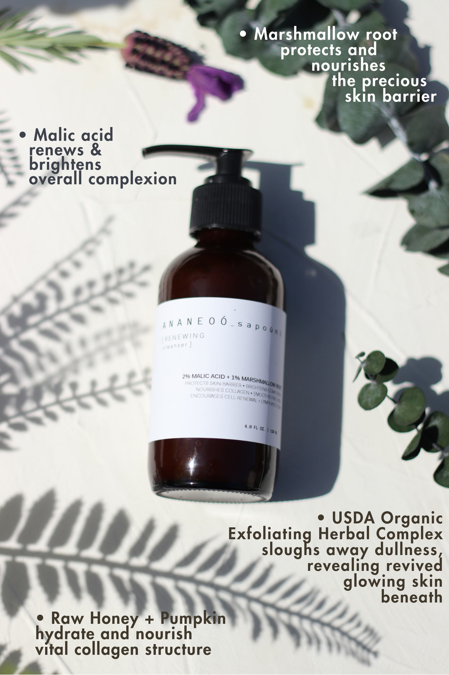 A N A N E O Ó _ s a p o ú n i | RENEWING cleanser